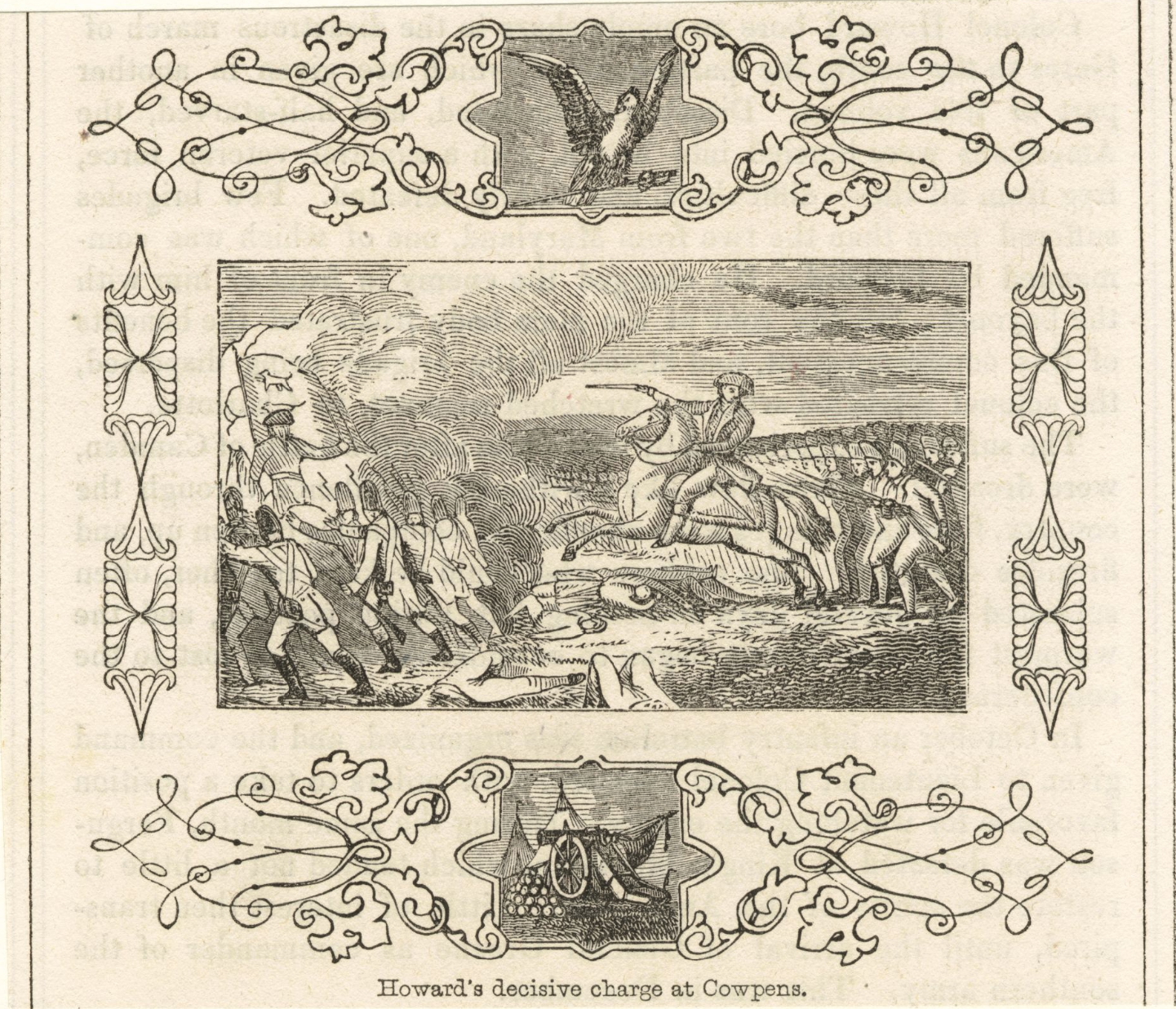 The Miriam and Ira D. Wallach Division of Art, Prints and Photographs: Picture Collection, The New York Public Library. “Howard’s decisive charge at Cowpens” New York Public Library Digital Collections.